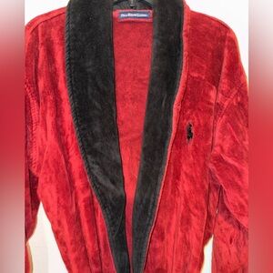 Ralph Lauren Red and Black Robe